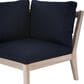 Linon Home Decor Teagon Patio Corner Chair in Navy, , large