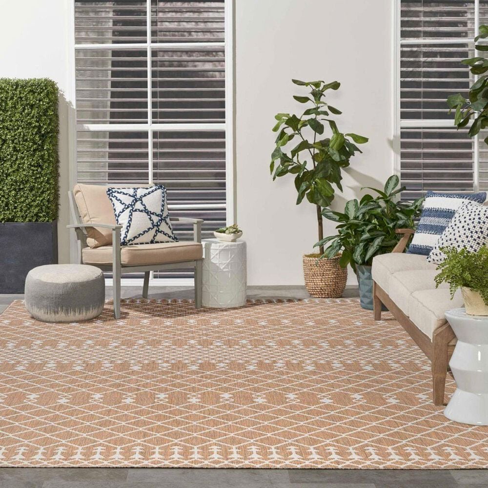 Nourison Positano Southwestern Jute 9&#39; x 12&#39; Indoor/Outdoor Area Rug, , large