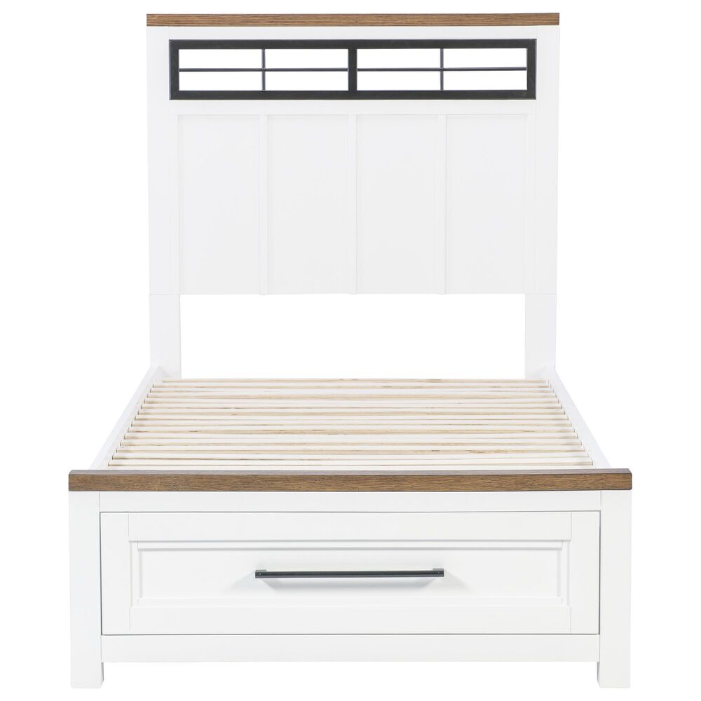 Legacy Classic Dutton 5-Piece Twin Storage Bedroom Set in Natural White, Toasted Coconut and Aged Black, , large