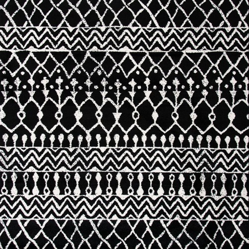 Safavieh Tulum TUL270  5&#39;3&quot; x 7&#39;6&quot; Black and Ivory Area Rug, , large
