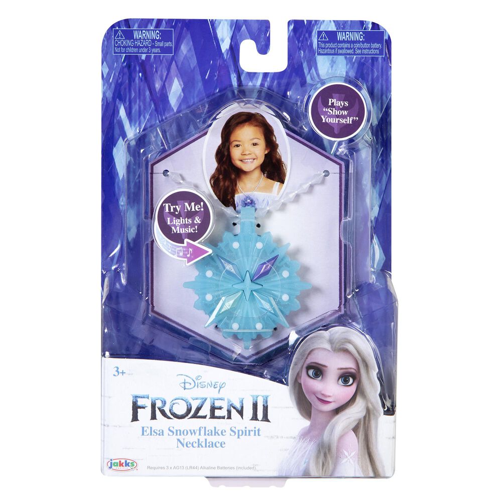 Jakks Pacific Frozen 2 Elsa Snowflake Spirit Necklace, , large