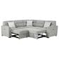 Global Furniture USA Walker 6-Piece Convertible Sectional in Nickel, , large