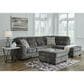 Ashley Lonoke 2-Piece Stationary Sectional Set with Right-Arm Facing Corner Chaise in Gunmetal, , large