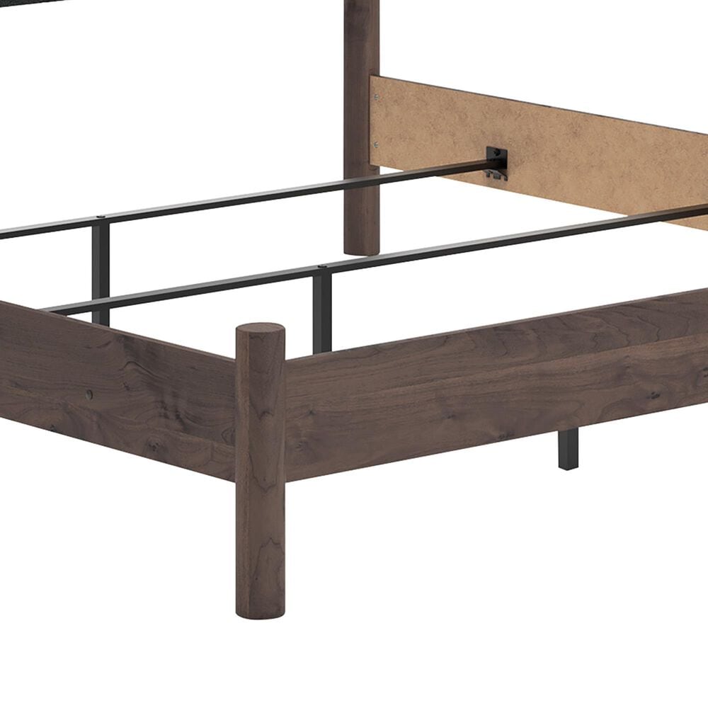 Ashley Pamytta King Upholstered Panel Bed in Rich Brown, , large