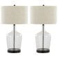 LumiSource Botella Glass Table Lamp in Clear and Oil Bronze (Set of 2), , large