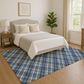 Dalyn Rug Company Soft Essentials Plaid Navy 5" x 7"6" Indoor/Outdoor Area Rug, , large