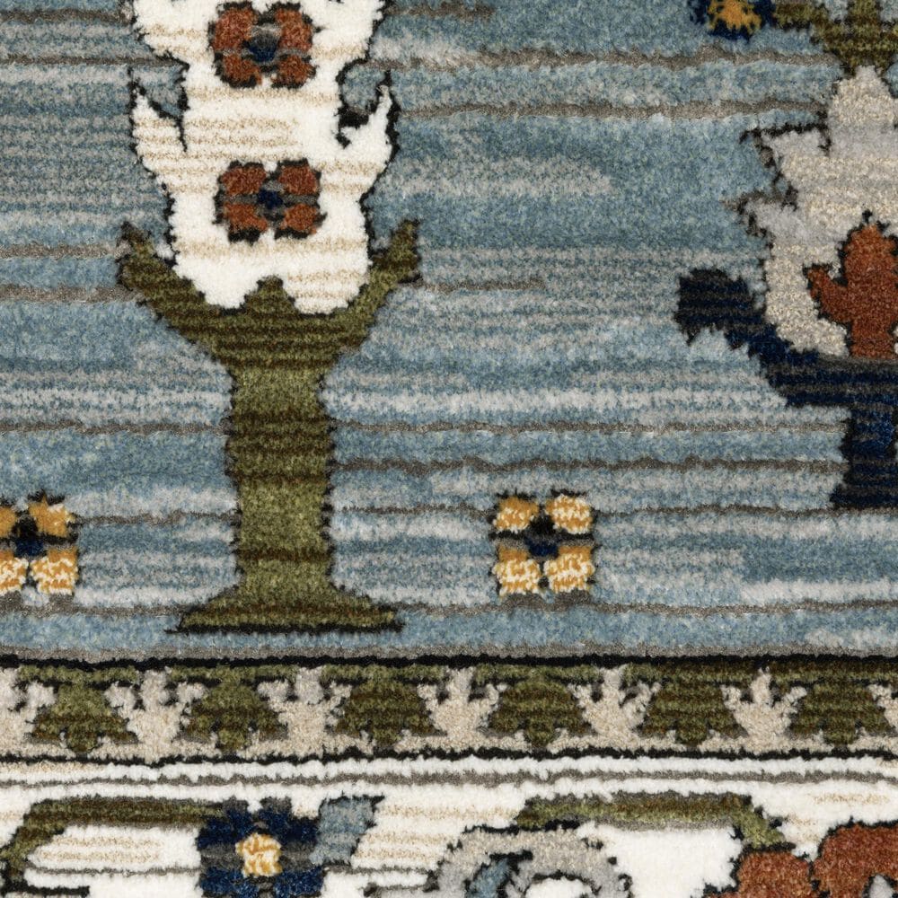 Oriental Weavers Keira KEI06 Blue and Green 6&#39;7&quot; x 9&#39;6&quot; Area Rug, , large