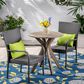 Noble House Sanders 3-Piece Patio Bistro Set in Gray, , large