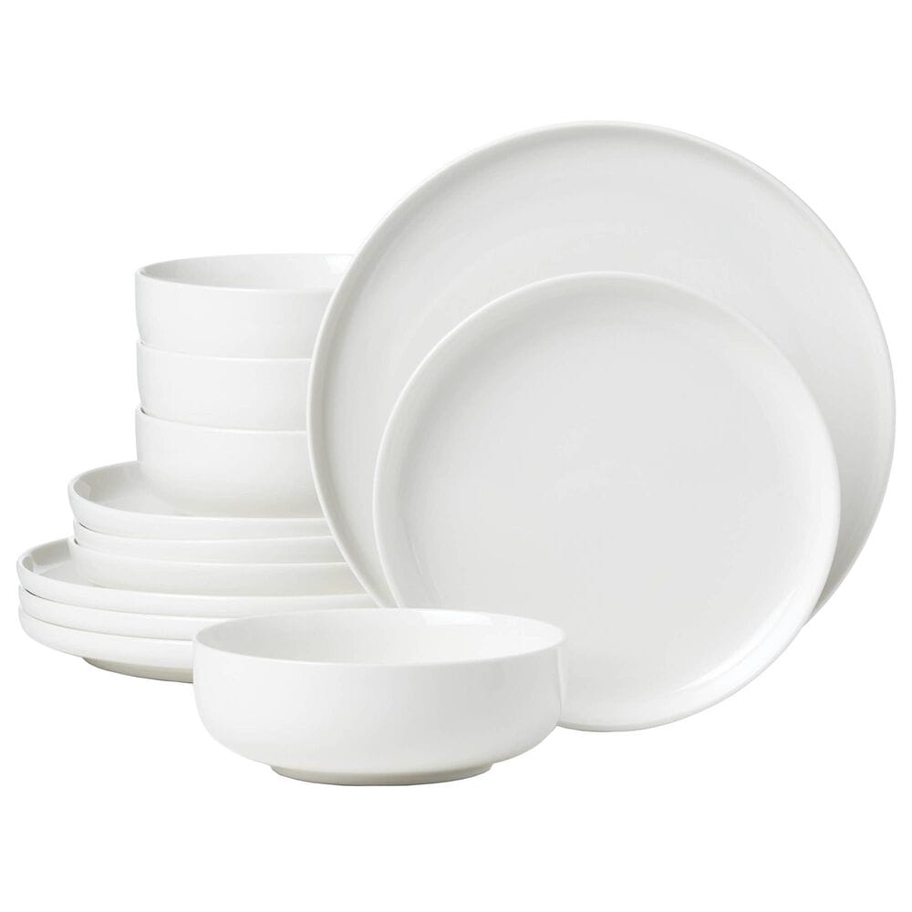 Lenox Oneida 24 Seven 12-Piece Dinnerware Set in White, , large