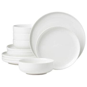 Lenox Oneida 24 Seven 12-Piece Dinnerware Set in White, , large