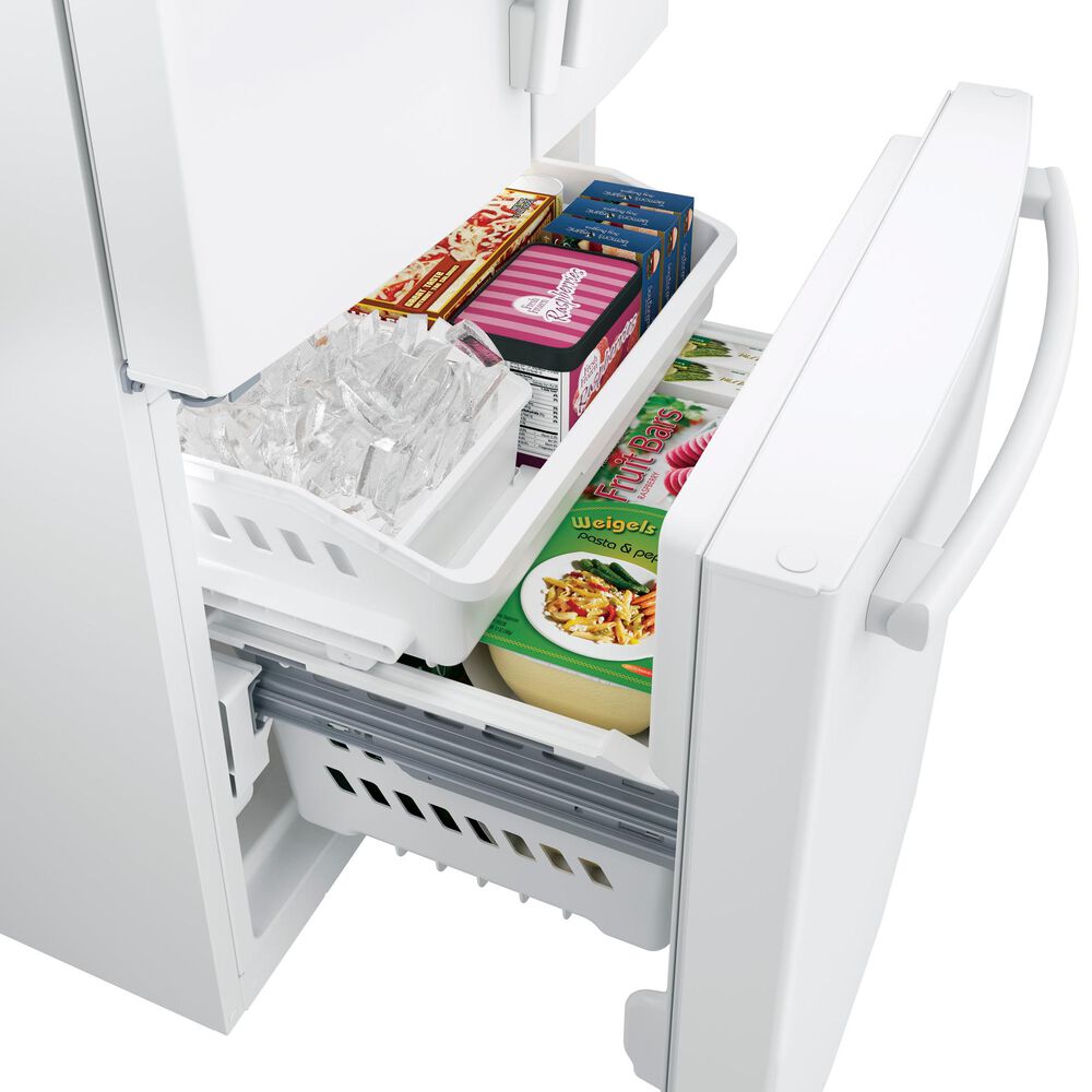 GE Appliances 18.6 Cu. Ft. Counter-Depth French-Door Refrigerator in White, , large