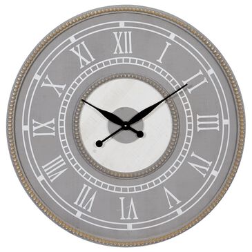 Maple and Jade 30" Wall Clock in Pale Gray, , large