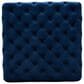 Baxton Studio Verene Square Cocktail Ottoman in Royal Blue, , large