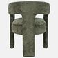 Waltham Gwen Open-Back Upholstered Arm Chair in Forest, , large