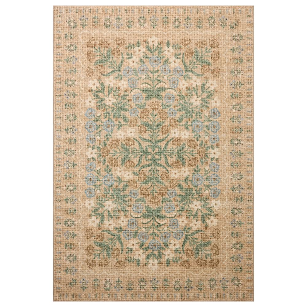 Rifle Paper Co. x Loloi Orchard Sand and Multicolor 5" x 7"6" Area Rug, , large