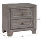 Davis International Traditional 2 Drawer Nightstand in Gray, , large