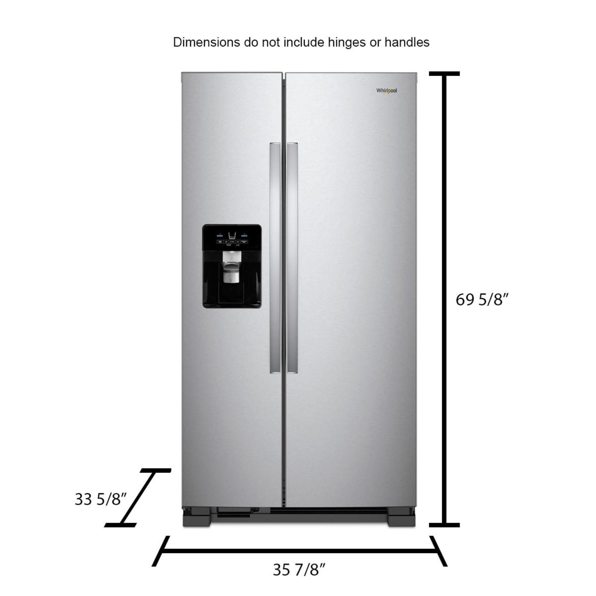 whirlpool refrigerator 24.5 cubic feet