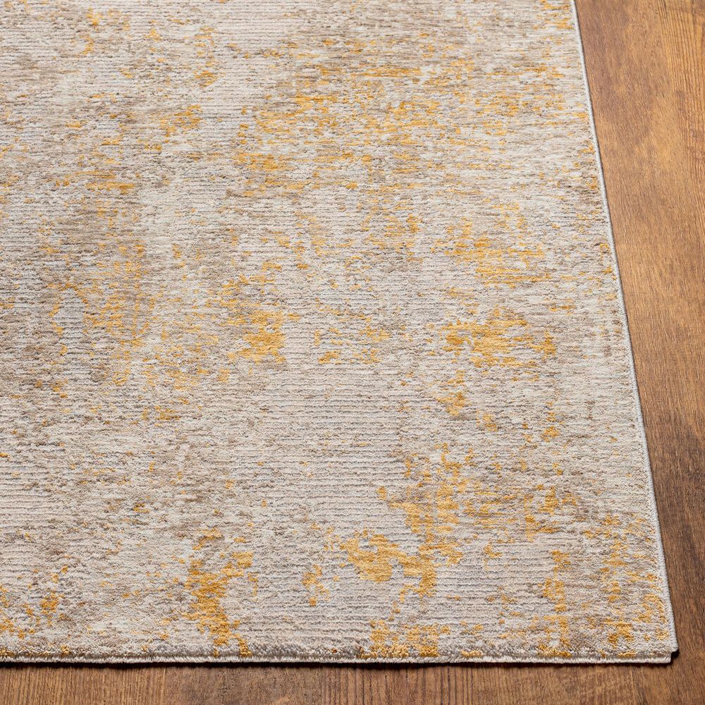 Surya Reina Light Gray, Light Brown, Medium Gray, Mustard and Tan 6&#39;7&quot; x 9&#39;6&quot; Area Rug, , large