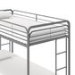 DHP Bellona Twin Over Twin Storage Bunk Bed in Silver, , large