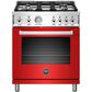 Bertazzoni 30 inch Range with 4 Brass Burners, , large