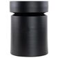 37B Metal Drum End Table in Black, , large