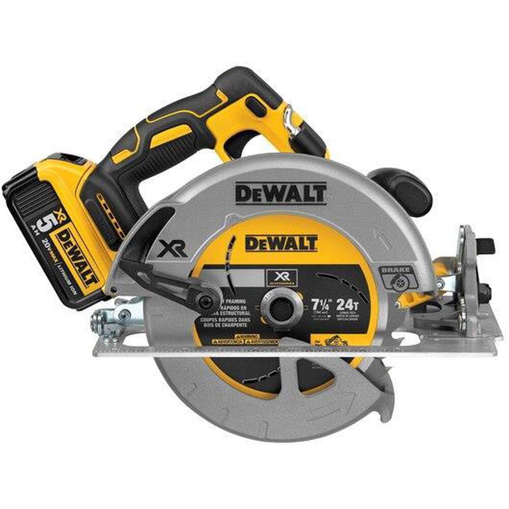 Dewalt 20V Max 7.25" Circular Saw (Battery Included), , large
