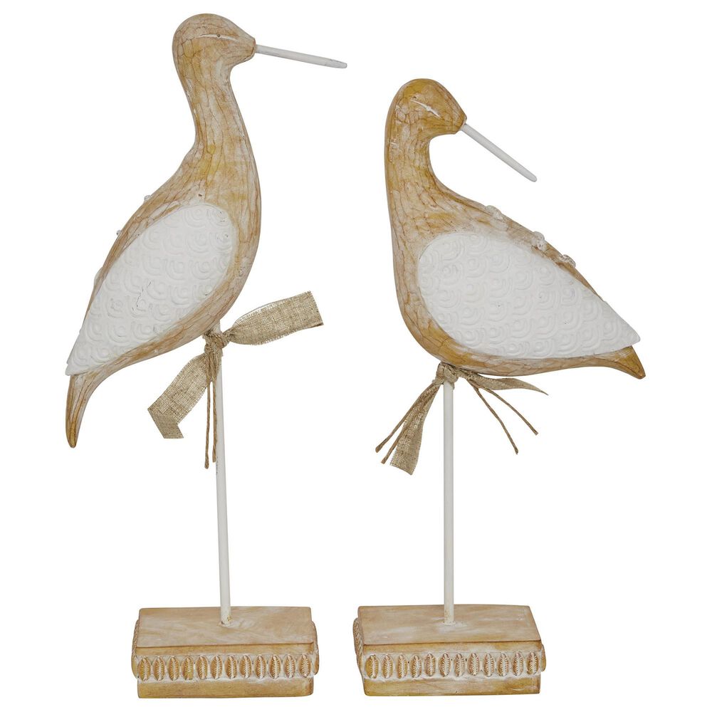 Maple and Jade Coastal Resin Sculpture (Set of 2), , large