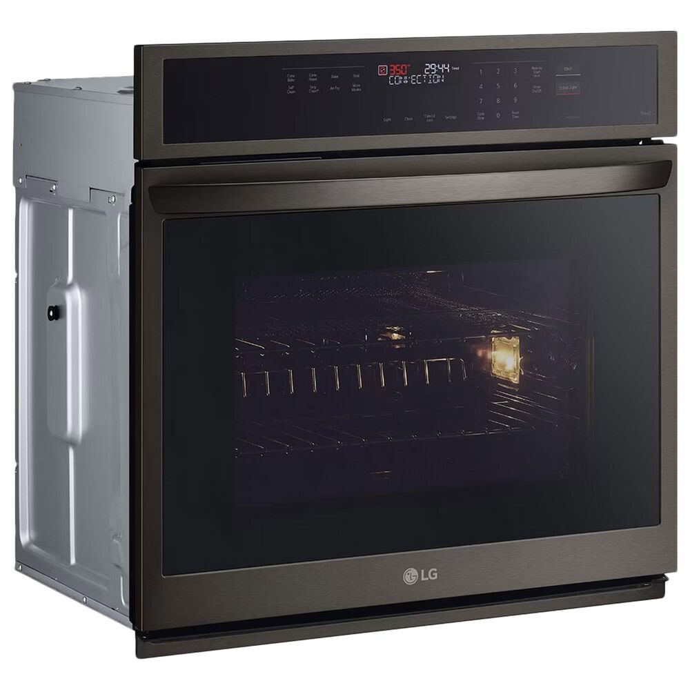 LG 4.7 cu. ft. Smart Single Wall Oven with Fan Convection, Air Fry, PrintProof Black Stainless Steel, , large