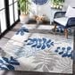 Safavieh Cabana CBN814F 9" x 12" Grey and Blue Indoor/Outdoor Area Performance Rug, , large