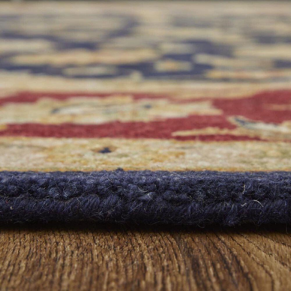 Feizy Rugs Wagner Navy and Red 8&#39; x 10&#39; Area Rug, , large