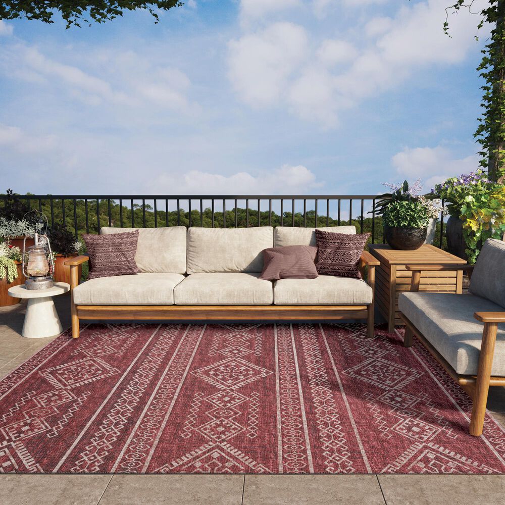 Dalyn Rug Company Sedona SN14 6&#39; x 9&#39; Paprika Indoor/Outdoor Area Rug, , large