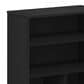 HOMLUX 3-Tier Display Bookcase with Adjustable Shelves in Black Oak, , large