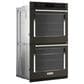 KitchenAid 27" Double Electric Wall Oven with Air Fry Mode in Black Stainless Steel and PrintShield, , large