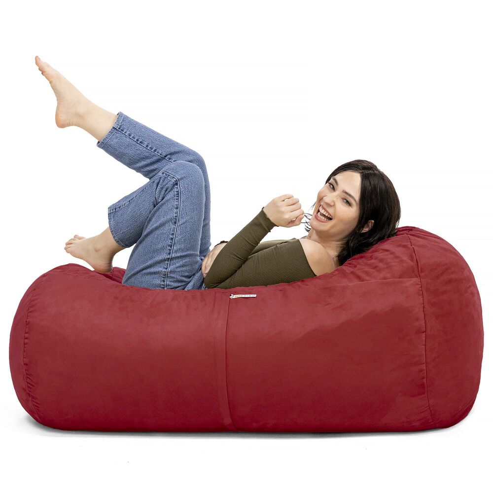 Jaxx 4&#39; Lounger Bean Bag in Cherry, , large