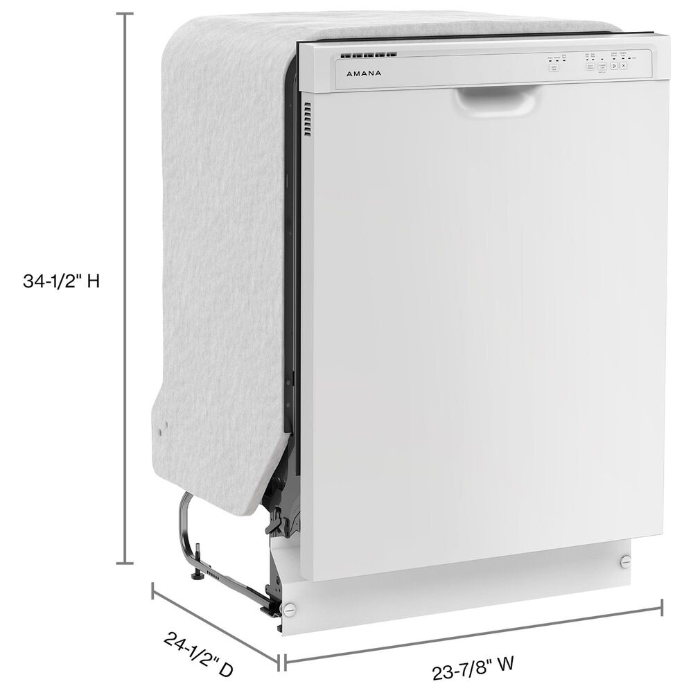 Amana 24" Build-in Dishwasher with Midnight Interior in White, , large