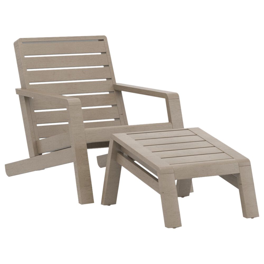Homestyles Sustain 2-Piece Patio Adirondack Chair Set in Stain Brown, , large