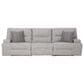 Ashley Acklen Place 3-Piece Power Symmetrical Reclining Sofa in Pewter, , large