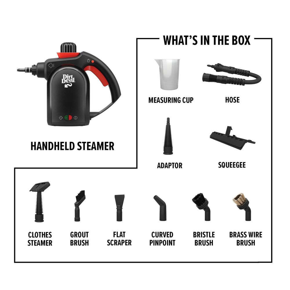 Dirt Devil 7-in-1 Handheld Steamer in Black, , large