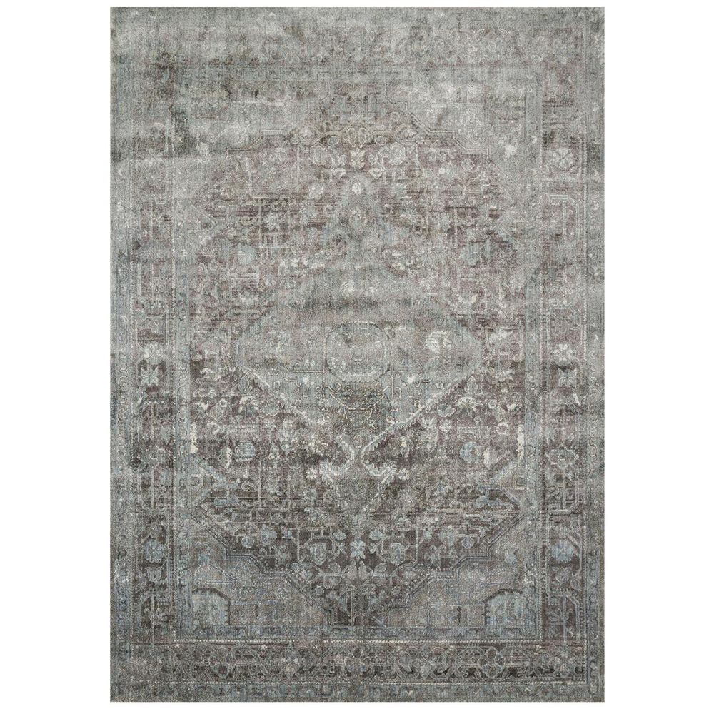 Loloi Anastasia AF-22 12" x 15" Stone and Blue Area Rug, , large
