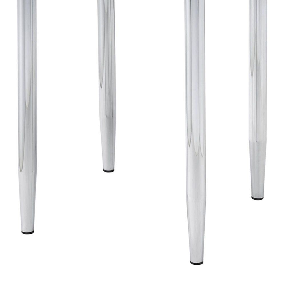 HOMLUX Abbe End Table in Chrome, , large