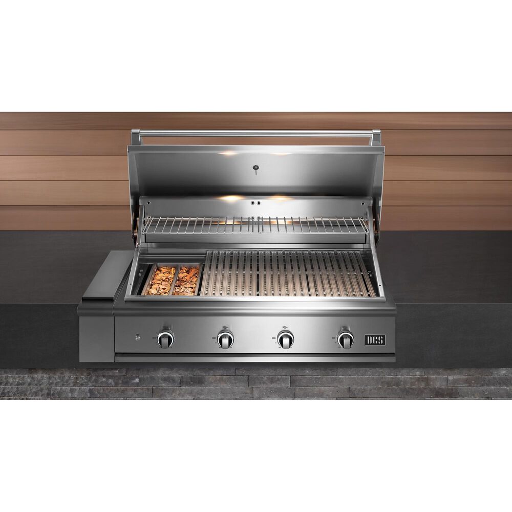 DCS Series 9 48&quot; Built-In Natural Gas Grill with Charcoal Tray in Stainless steel, , large