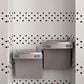 Dal-Tile Color Wheel Arctic White and Black 1.5" x 1.5" on 11.625" x 10.25" Ceramic Mosaic Sheet, , large