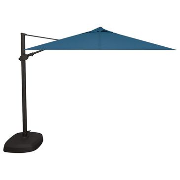 Garden Party 10" Square Cantilever with Blue Jay Canopy in Black, , large