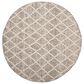 Safavieh Natura NAT711A 6" Round Ivory and Stone Area Rug, , large