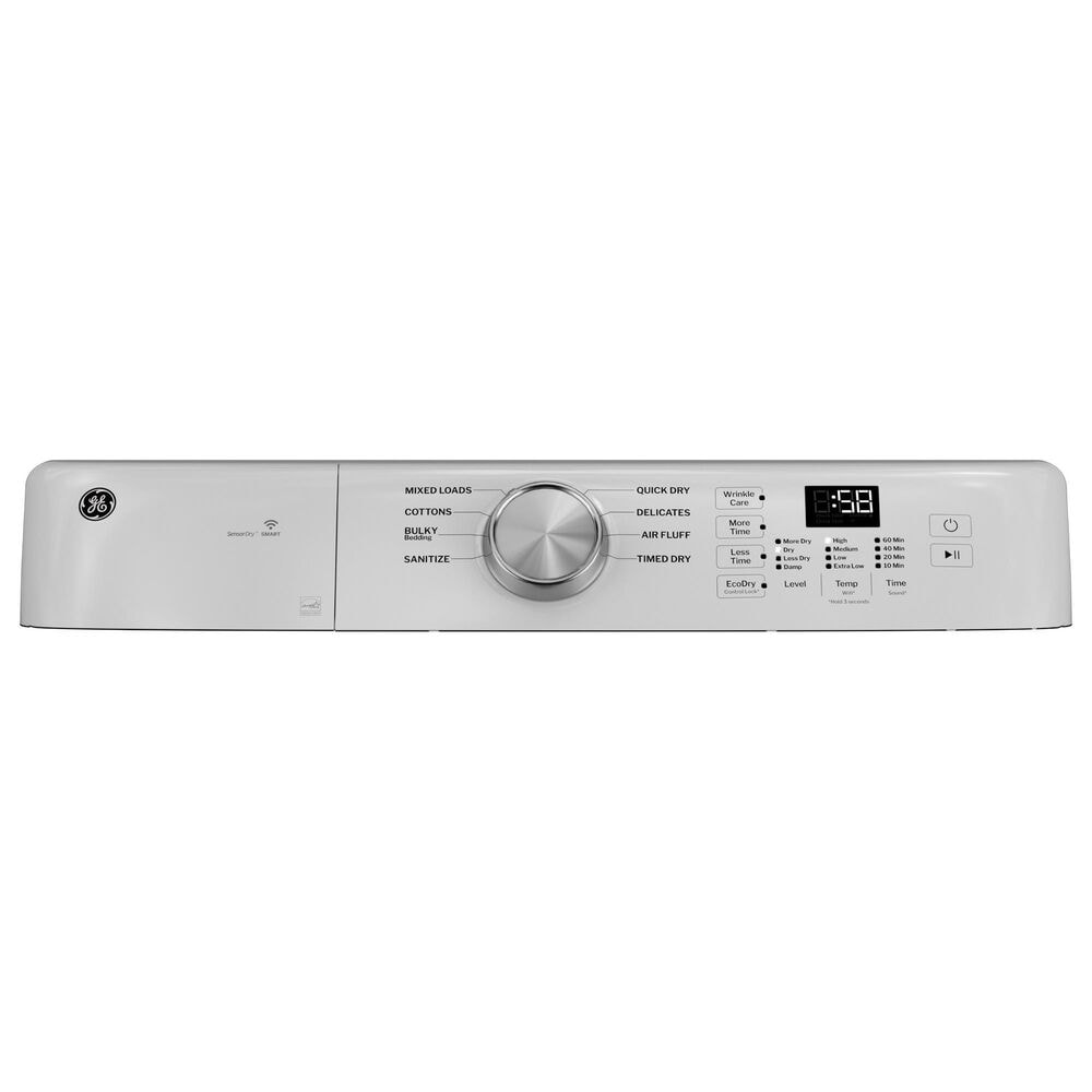 GE Appliances 7.8 Cu. Ft. Smart Front Load Electric Dryer in White, , large