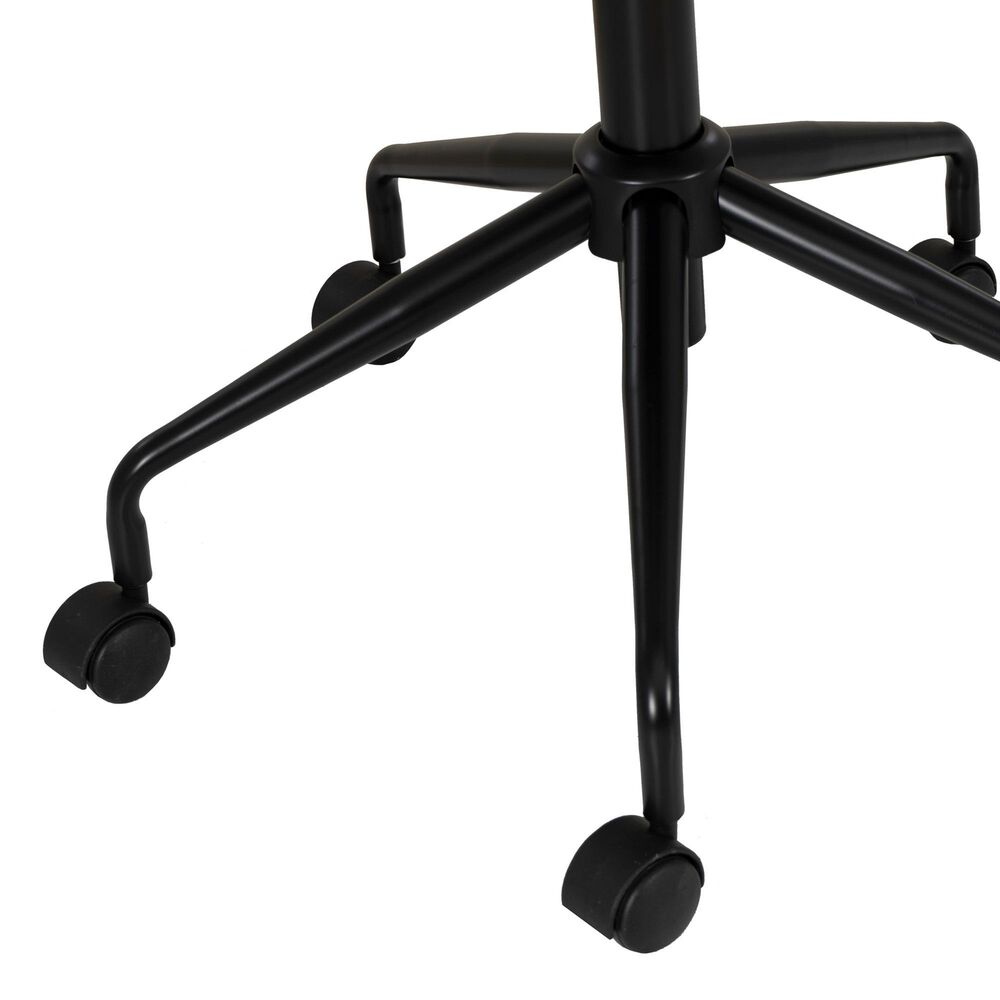 Linon Home Decor Tristan Swivel Office Chair in Black, , large