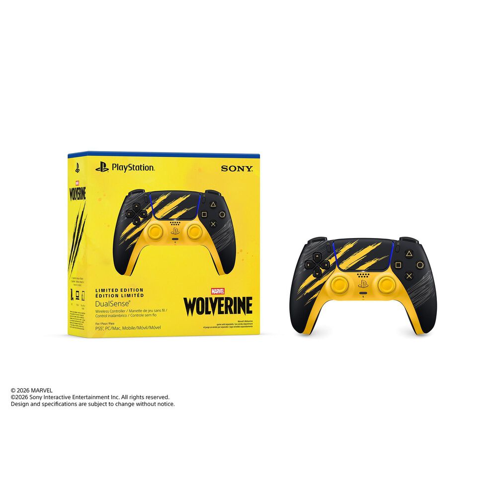 Sony DualSense Wireless Controller  Marvel's Wolverine Battle Yellow Limited Edition, , large