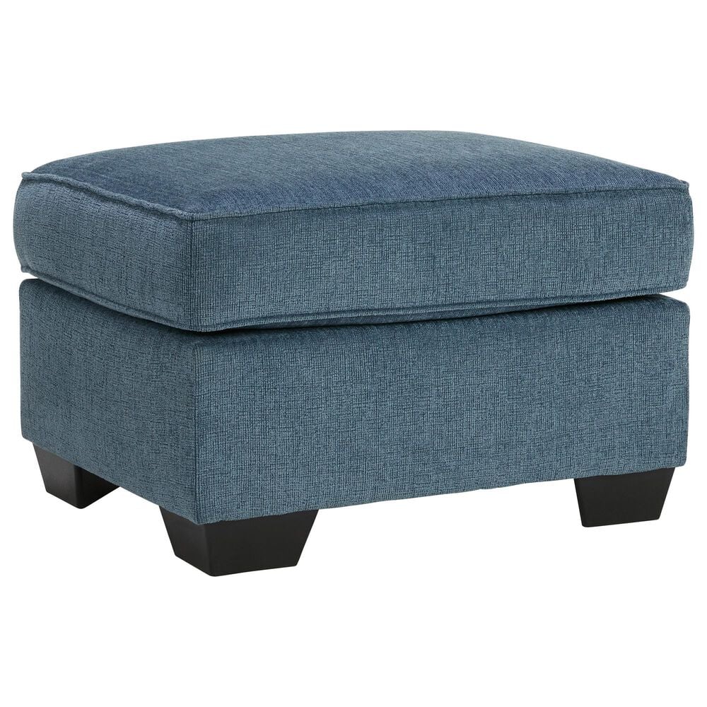 Ashley Cashton Chair and Ottoman in Blue, , large