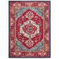 Safavieh Monaco MNC207C-1115 11" x 15" Red/Turquoise Area Rug, , large