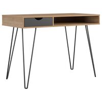 Novogratz Concord Desk with Storage in Reclaimed Oak